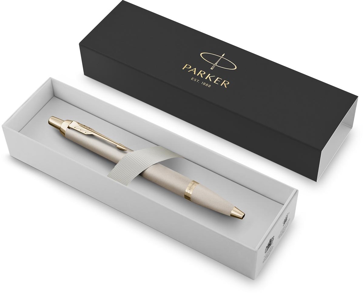 Parker IM Rollerball Monochrome Champagne – Gravure Personnalisée + Boîte Cadeau