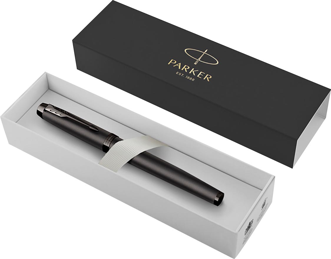 Parker IM Monochrome Titanium vulpen, medium, giftbox Parker IM Monochrome Titanium vulpen, medium, giftbox