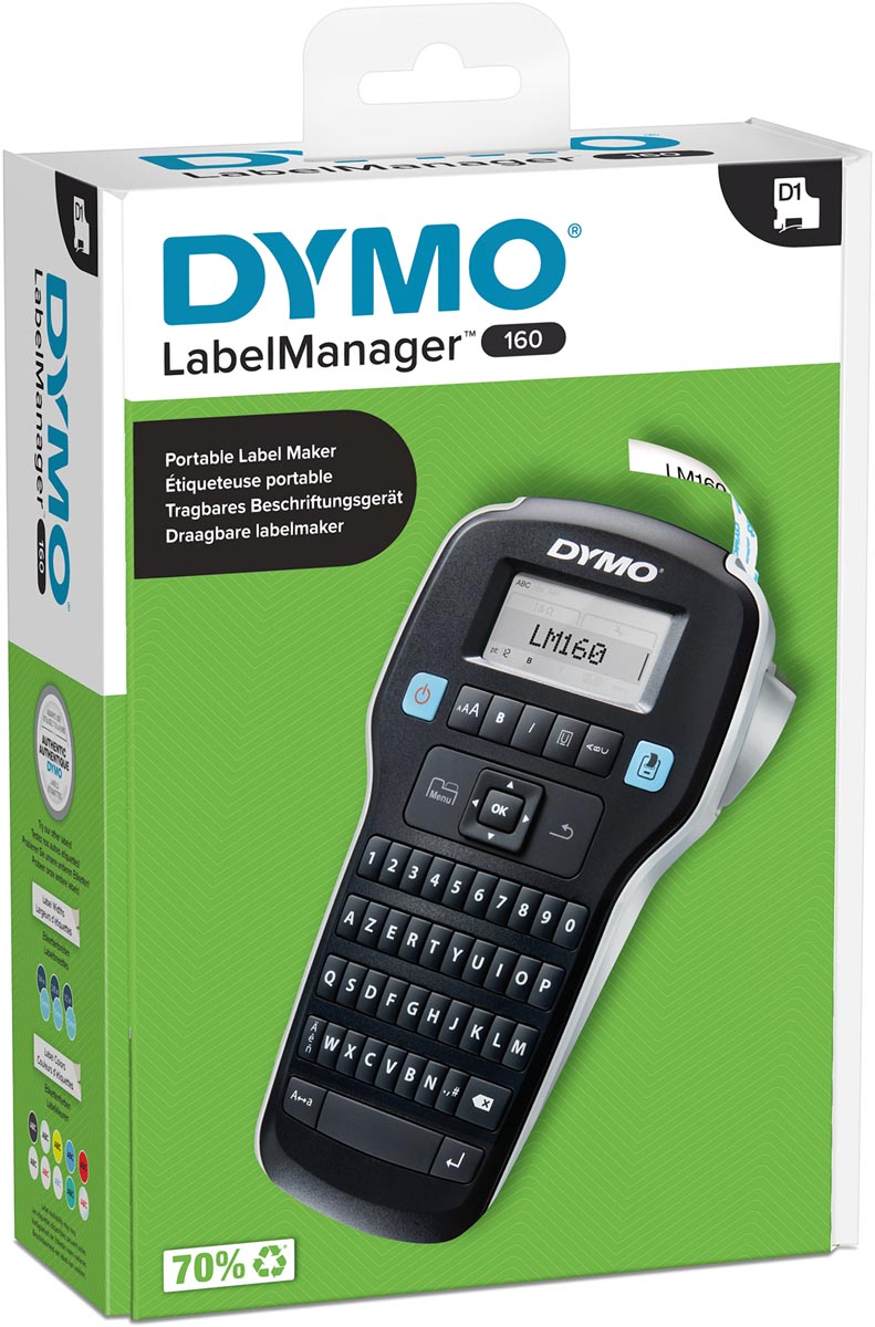 Dymo beletteringsysteem LabelManager 160P, azerty afbeelding