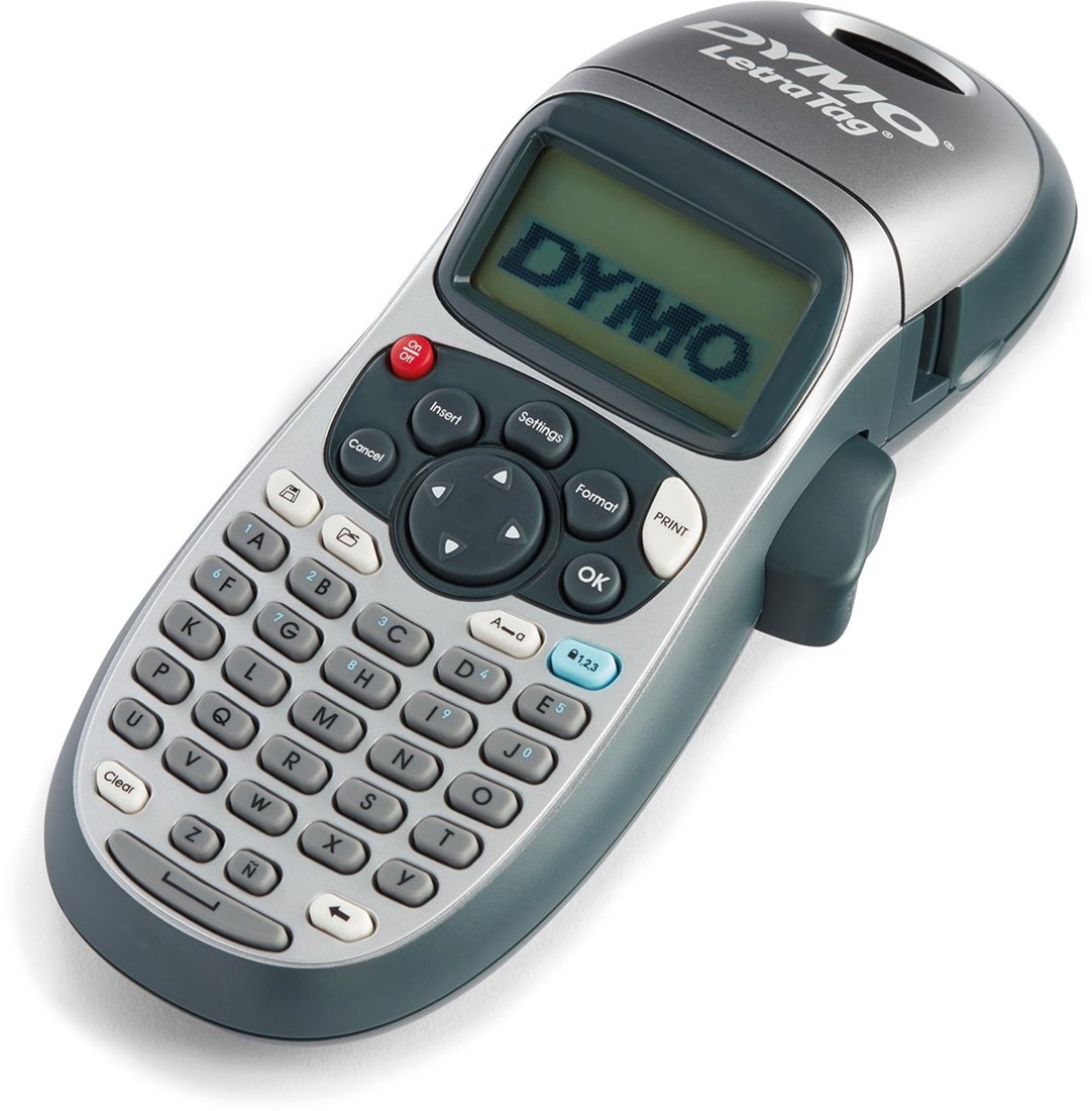 Dymo beletteringsysteem LetraTag LT-100H, inclusief 1 LT-tape, grijs ...