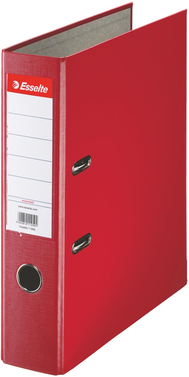 Esselte Essentials ordner, rug van 7,5 cm, rood afbeelding