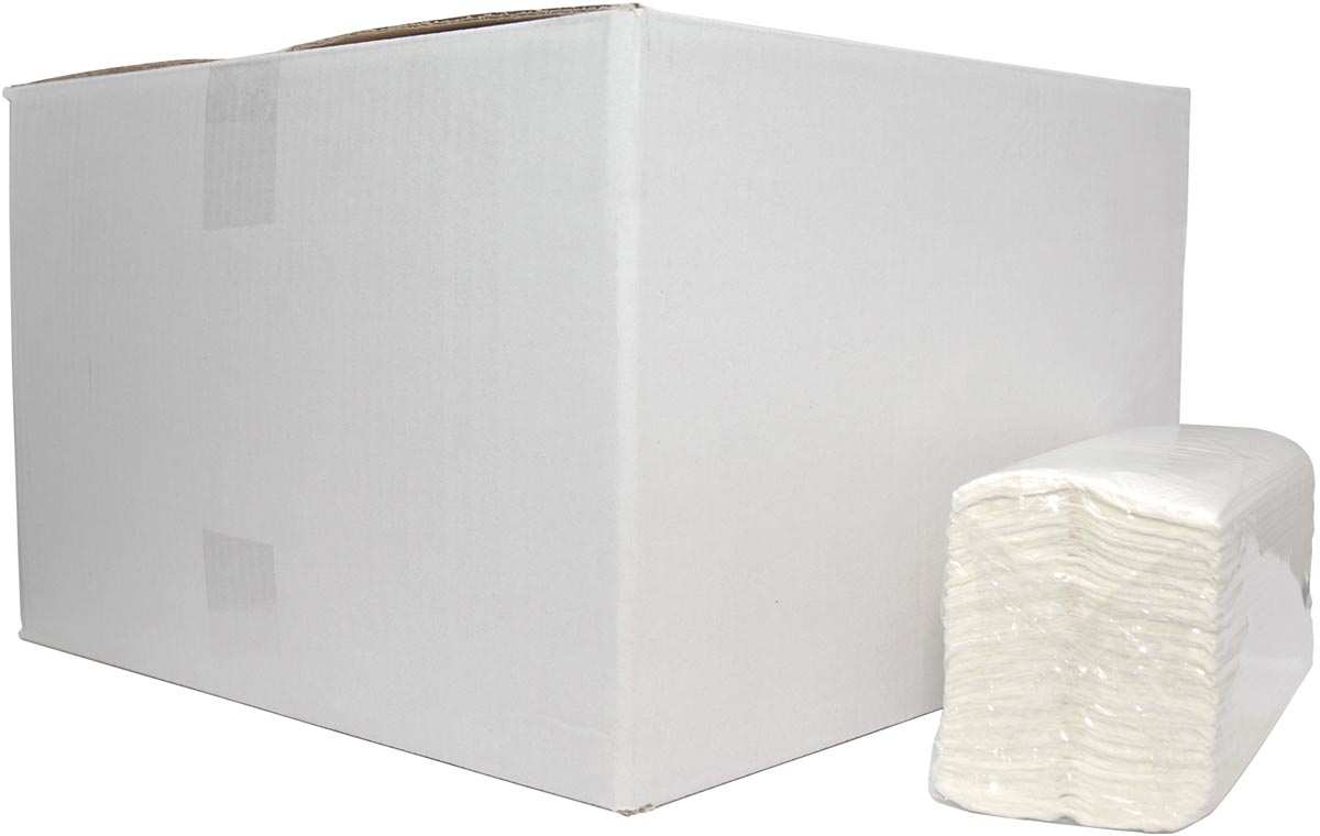 Europroducts papieren handdoeken, C-vouw, 2-laags, 152 vellen, pak van 16 stuks