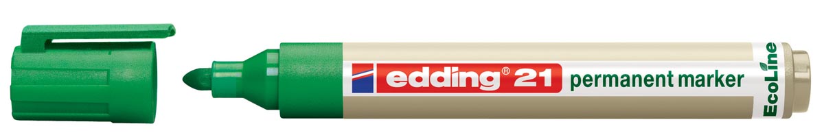 Edding permanent marker Ecoline e-21 groen afbeelding