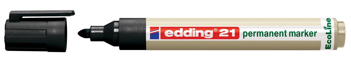 Edding permanent marker Ecoline e-21 zwart afbeelding