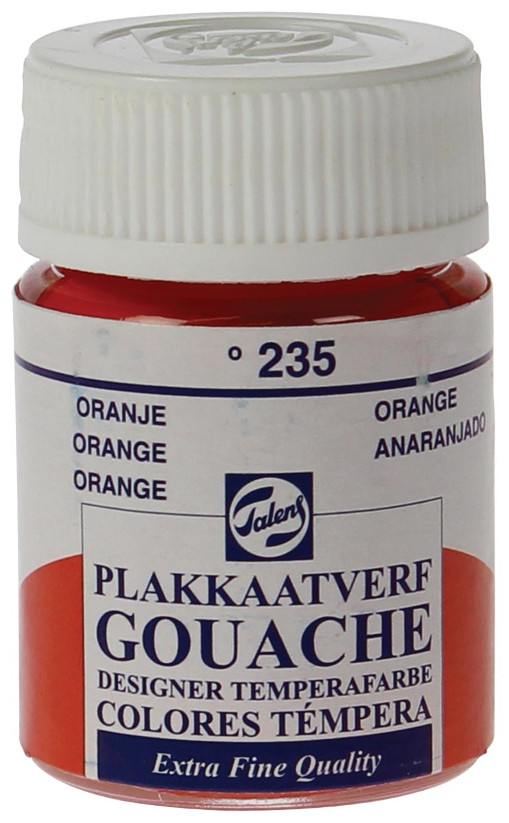 Talens plakkaatverf Extra Fijn flacon van 16 ml, oranje Talens plakkaatverf Extra Fijn flacon van 16 ml, oranje