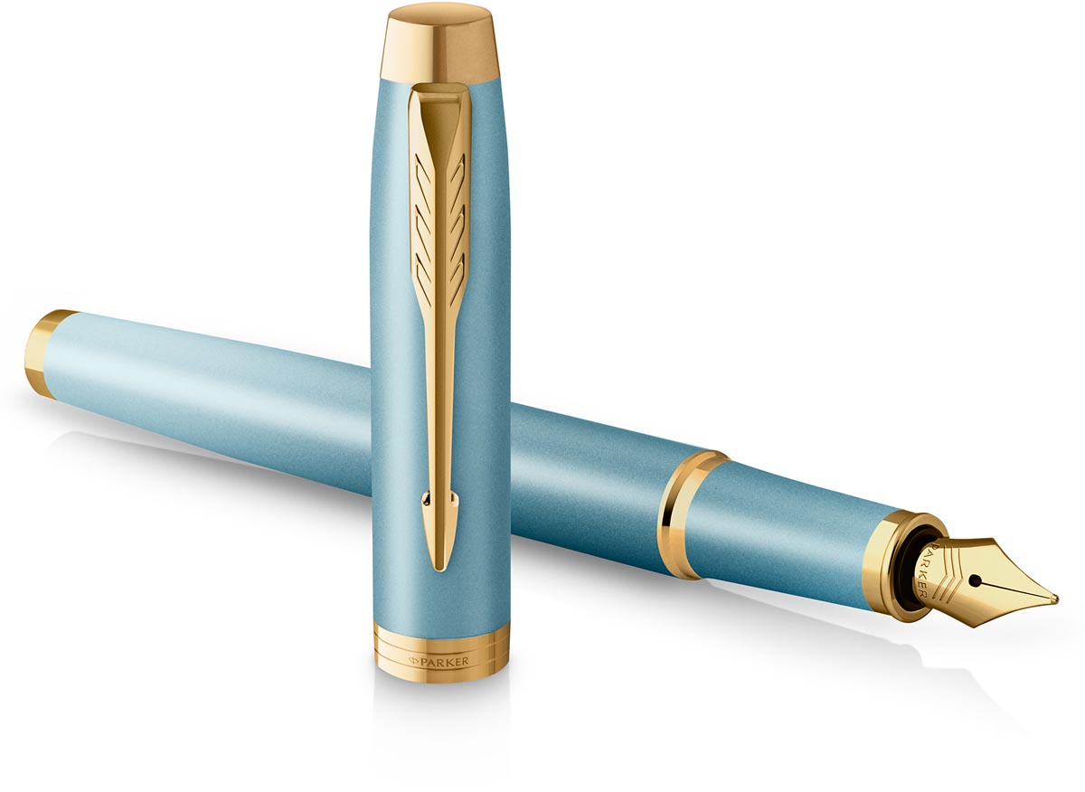 Parker IM Rituals vulpen, turkoois GT, medium, giftbox afbeelding