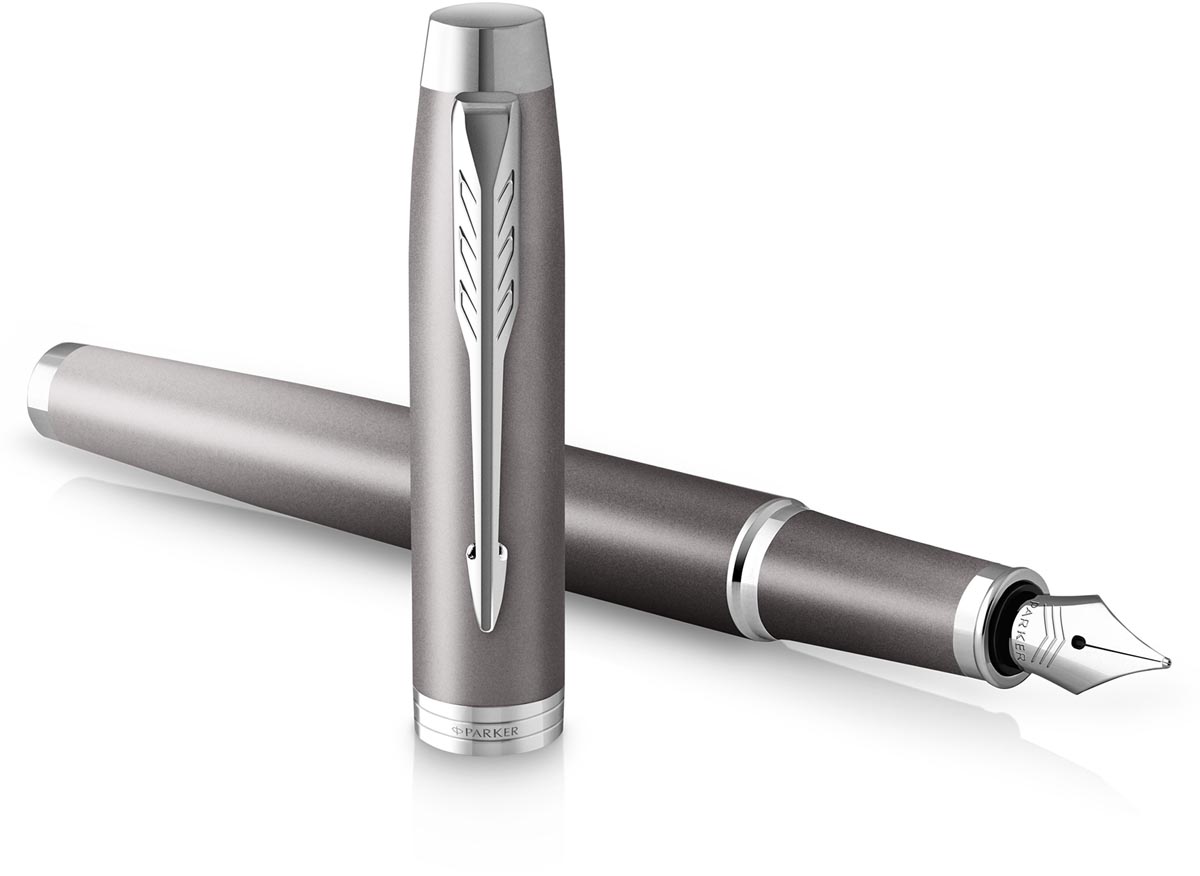 Parker IM Rituals vulpen, grijs CT, medium, giftbox afbeelding