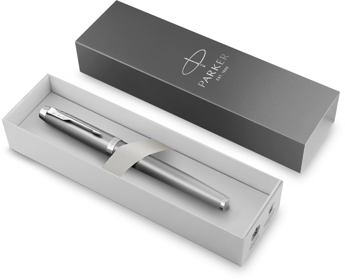 Parker IM Rituals vulpen, grijs CT, fijn, giftbox afbeelding
