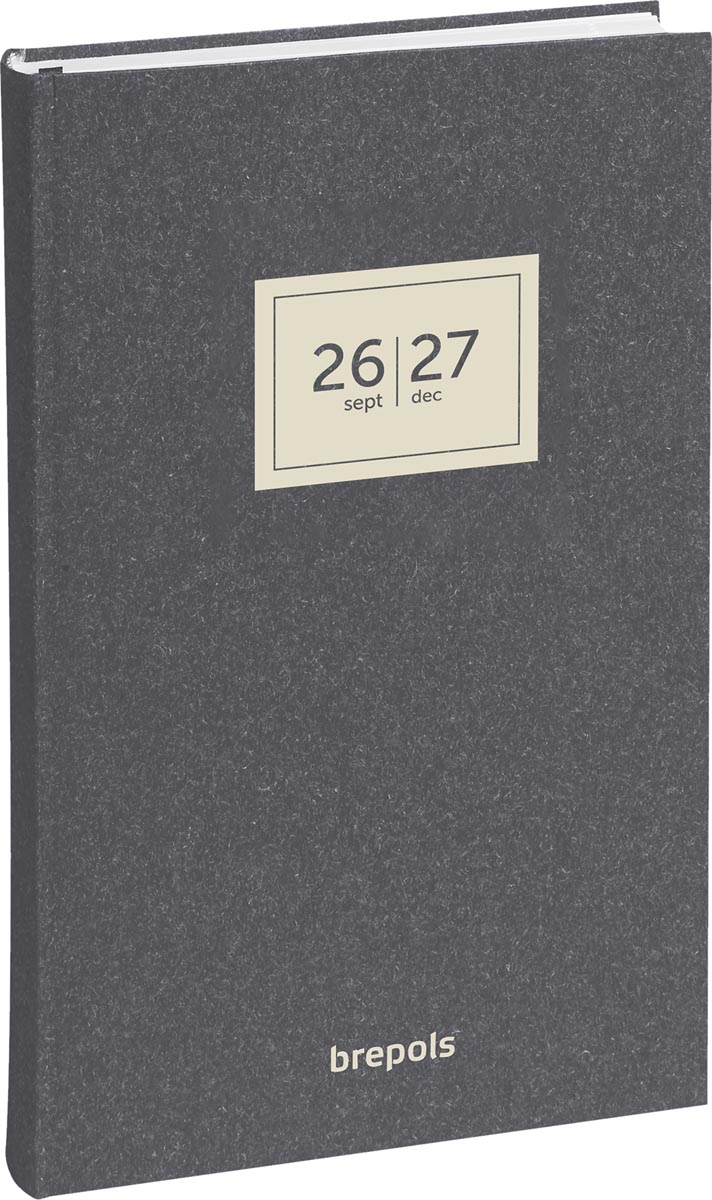 Brepols schoolagenda Saturnus 16 maanden Essenz, antraciet, 2026-2027