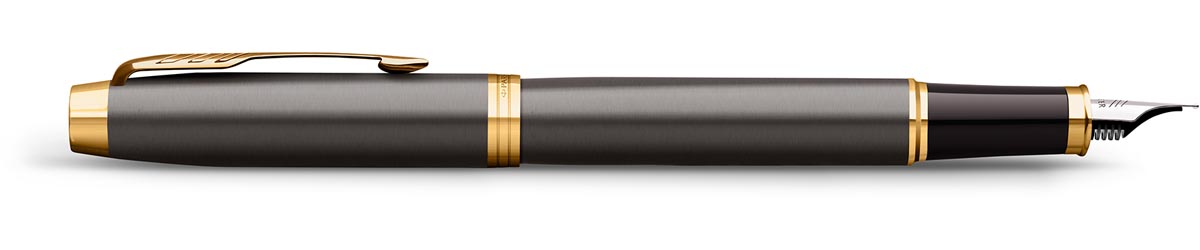 Parker IM Premium vulpen, grijs GT, medium, giftbox afbeelding