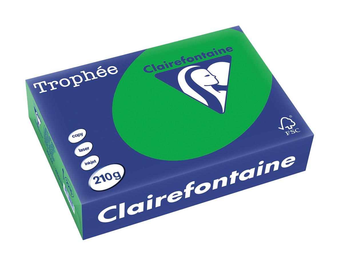 Clairefontaine Trophée Intens A4, 210 g, 250 vel, biljartgroen