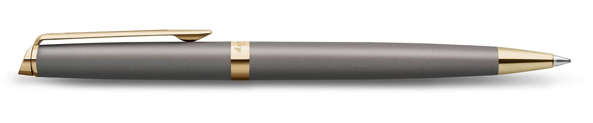 Waterman Hémisphère Metalic balpen, grijs GT, medium, giftbox afbeelding
