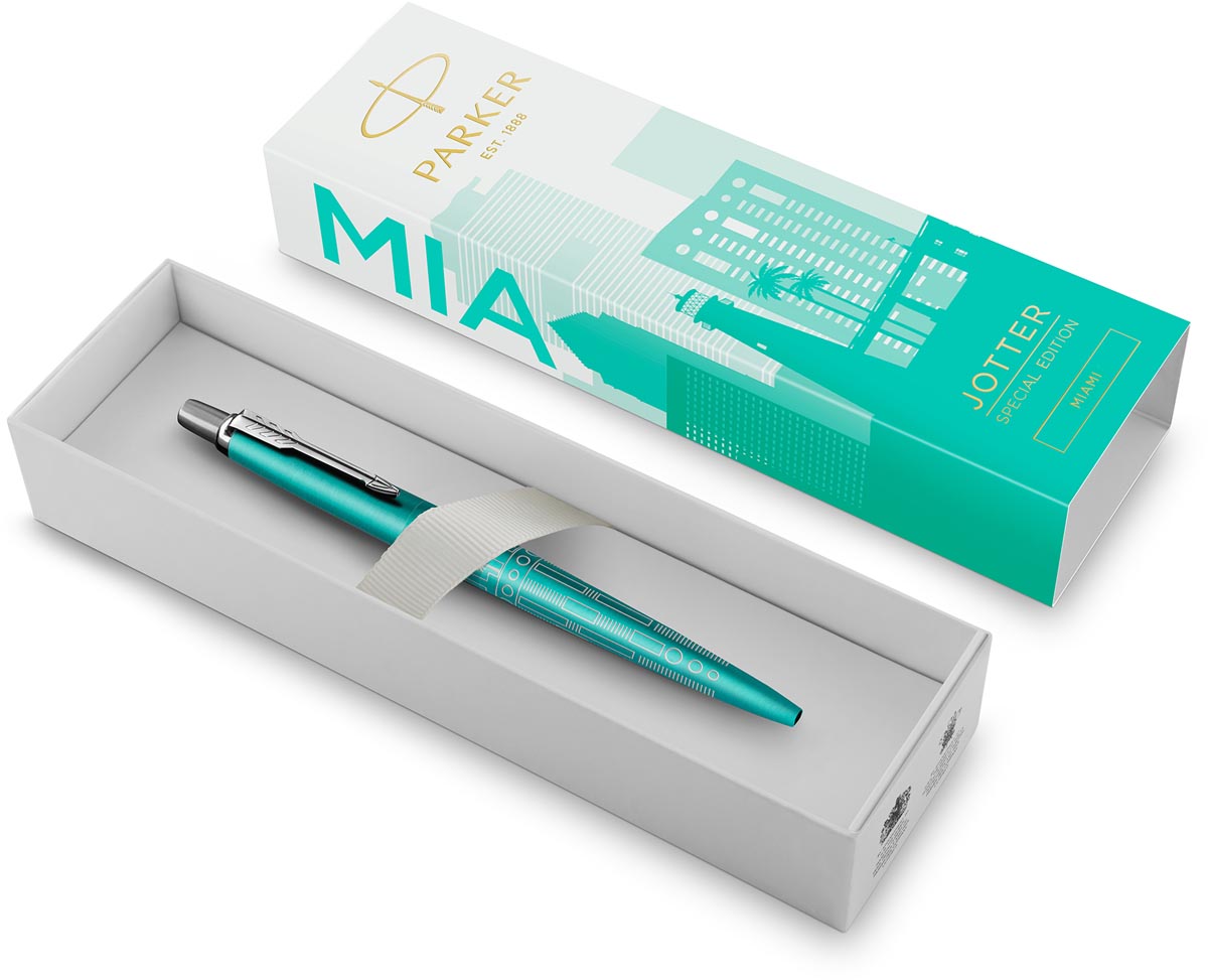 Parker Jotter balpen, special edition Miami, medium, in giftbox