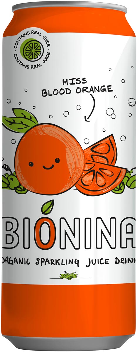 Bionina Miss Blood Orange, blik van 33 cl, pak van 24 stuks afbeelding