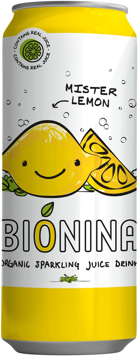 Bionina Mister Lemon, blik van 33 cl, pak van 12 stuks afbeelding