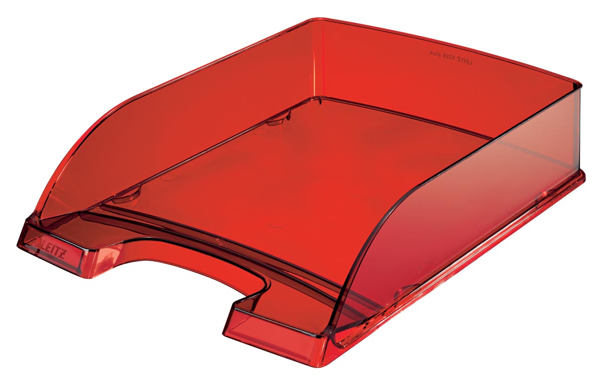 Leitz brievenbakje Plus 5226 rood transparant