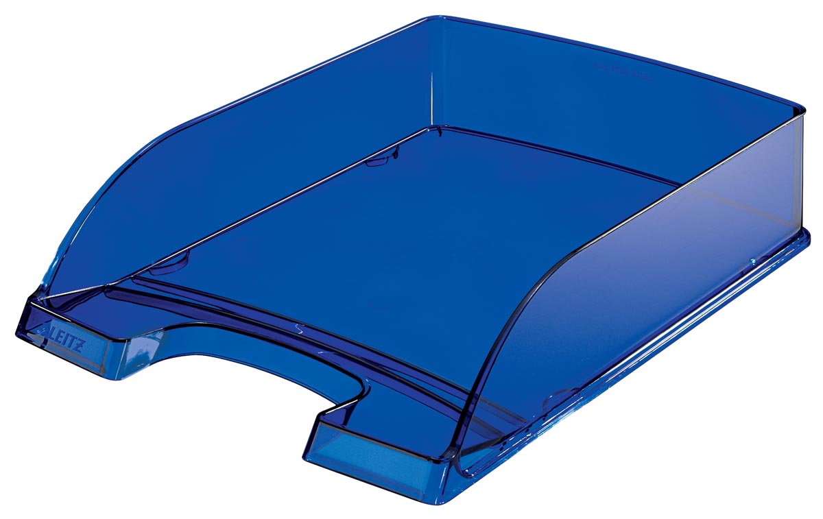 Leitz brievenbakje Plus 5226 blauw transparant afbeelding