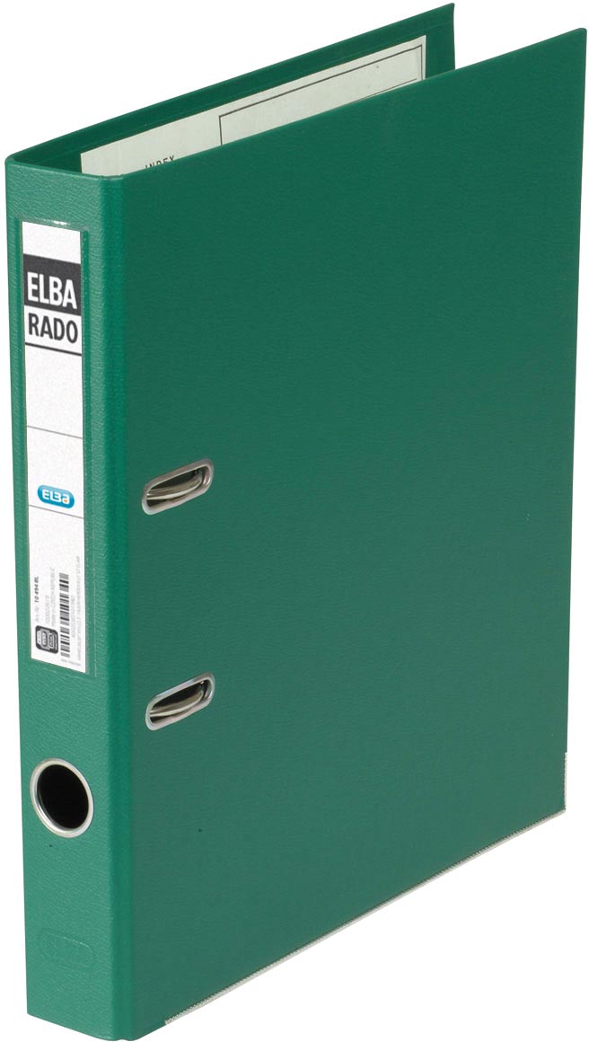 Elba Rado Plast ordner, groen, rug van 5 cm