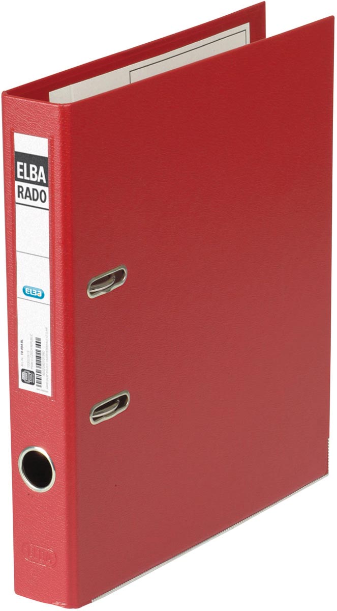 Elba Rado Plast ordner, donkerrood, rug van 5 cm