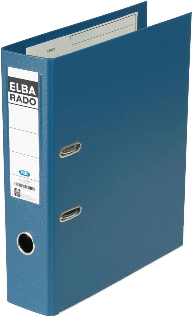 Elba Rado Plast ordner, blauw, rug van 8 cm afbeelding