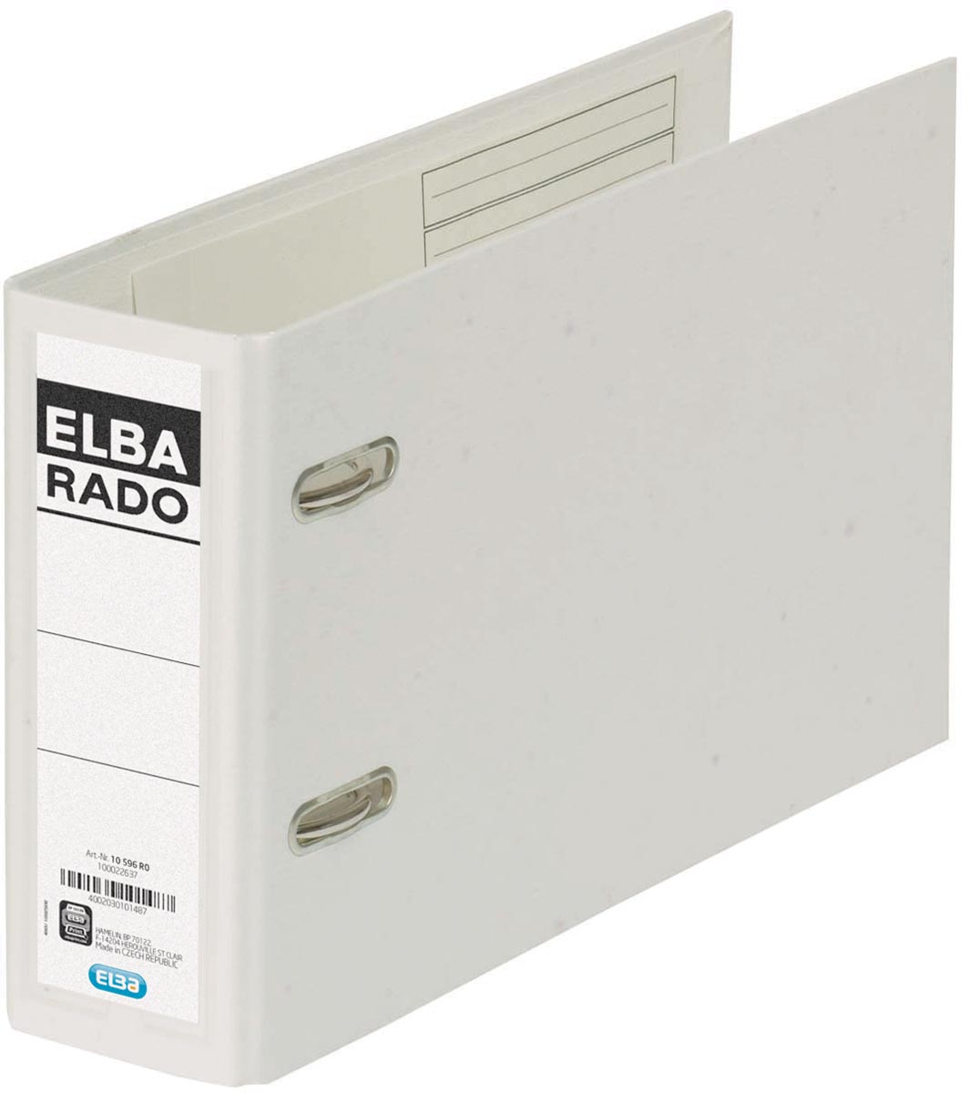 Elba Rado Plast ordner voor ft A5 dwars, wit, rug van 7,5 cm afbeelding