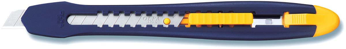 Olfa Cutter ES-1 Green, 9 mm, blauw/geel afbeelding
