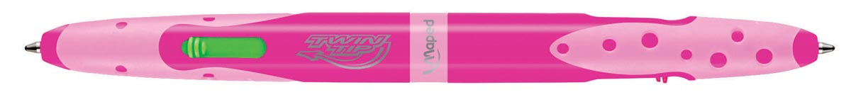 Maped 4-kleuren balpen Twin Tip display van 18 stuks, Girl Maped 4-kleuren balpen Twin Tip display van 18 stuks, Girl