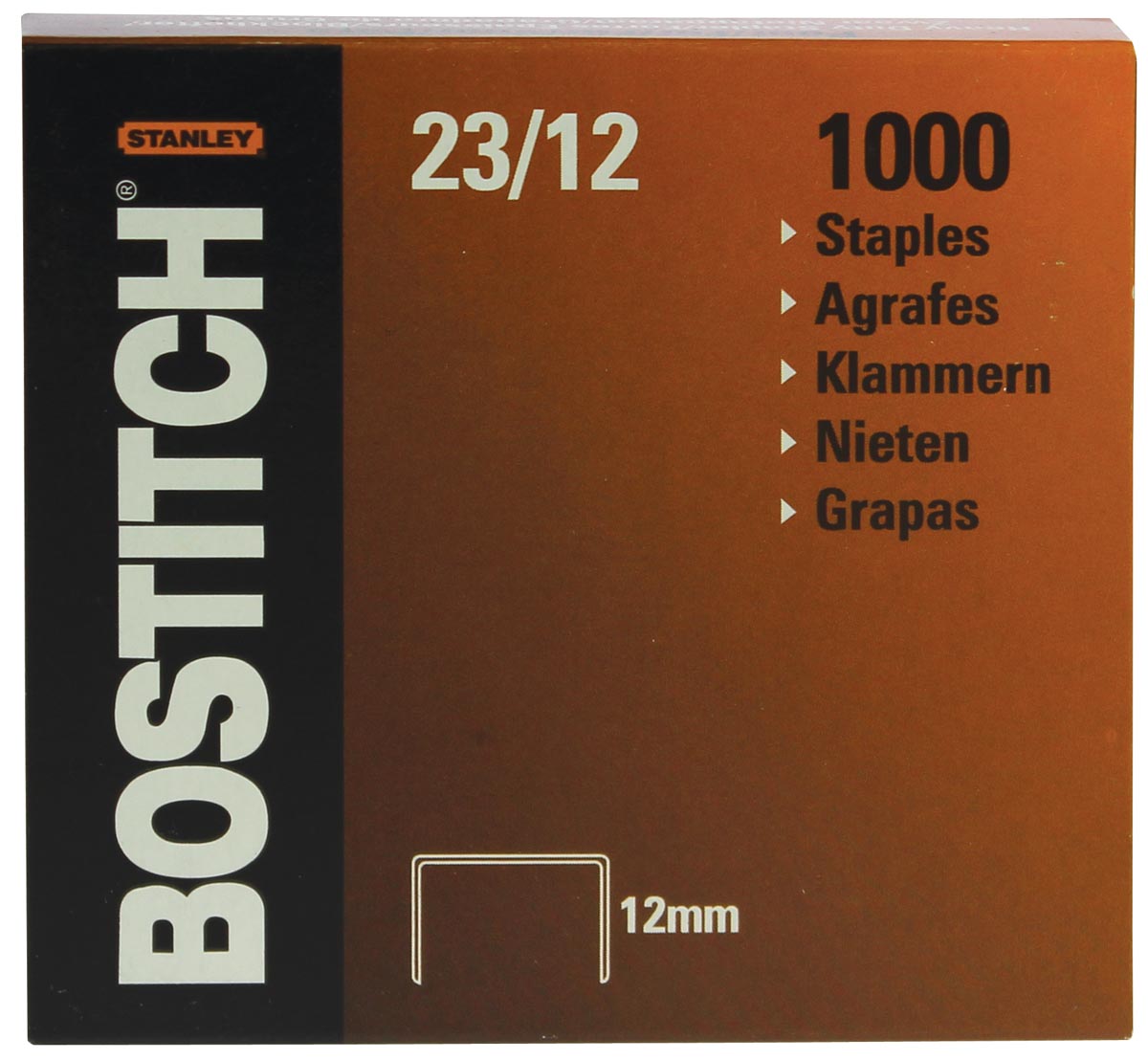 Bostitch nietjes 23-12-1M, 12 mm, verzinkt, voor B310HDS, 00540, HD-23L17, HD-12F afbeelding