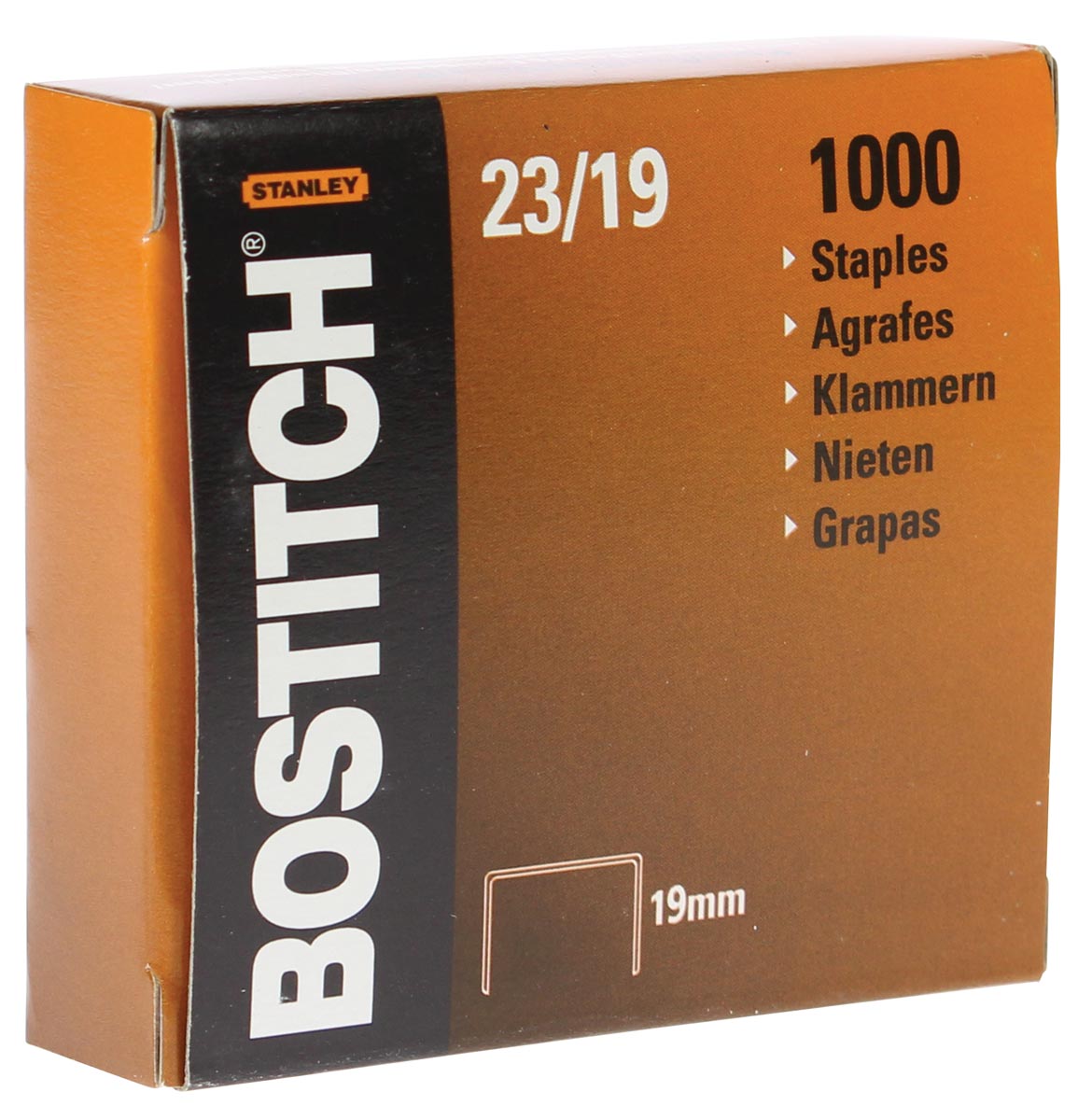 Bostitch nietjes 23-19-1M, 19 mm, verzinkt, voor 00540