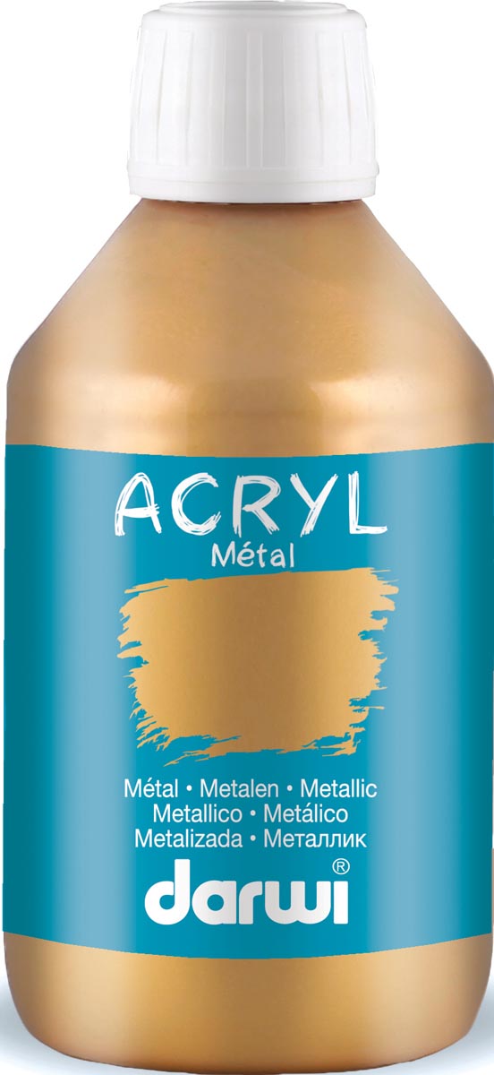 Darwi Metal effect acrylverf goud afbeelding