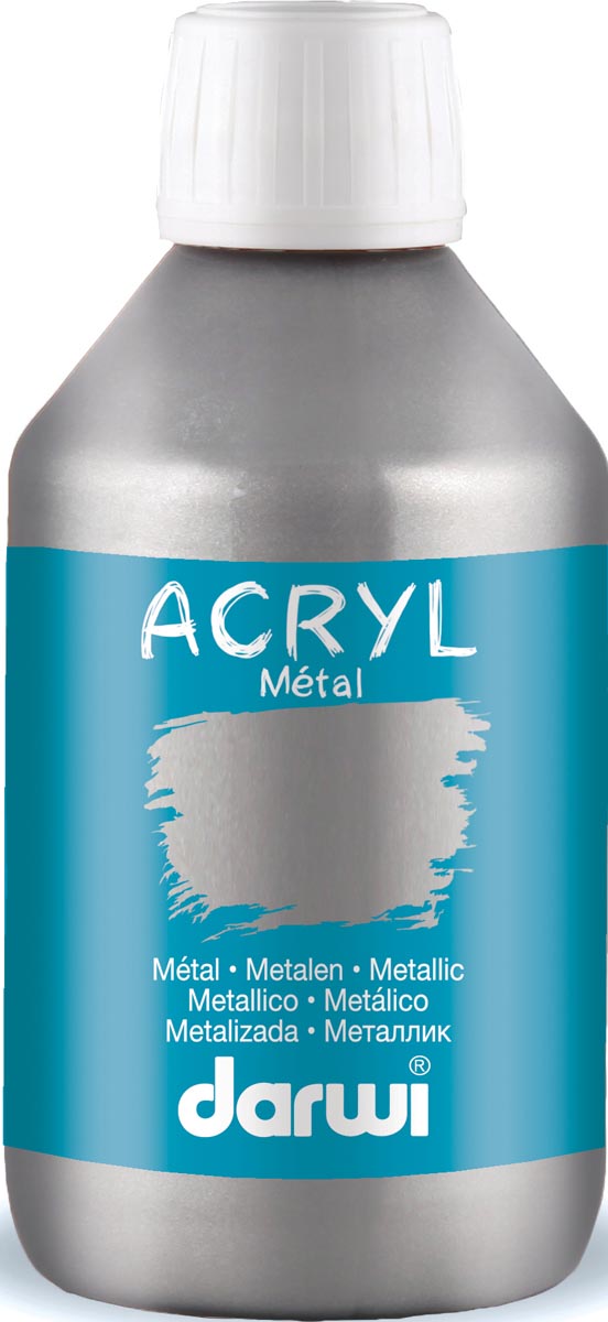 Darwi Metal Effect Acrylverf Zilver huismerk kopen in de aanbieding