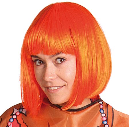 Oranje pruik, bob-line