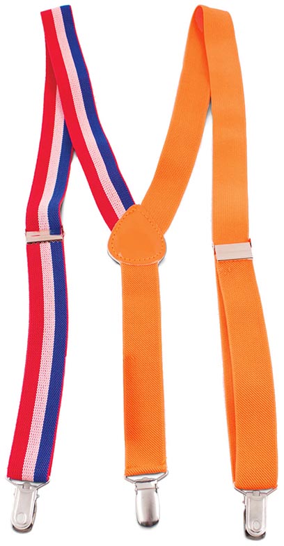 Oranje bretels voor volwassenen
