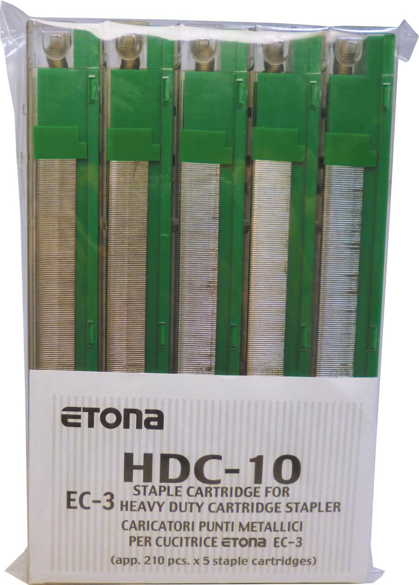 Etona nietjescassette voor EC-3, capaciteit 41 - 55 blad, pak van 5 stuks afbeelding