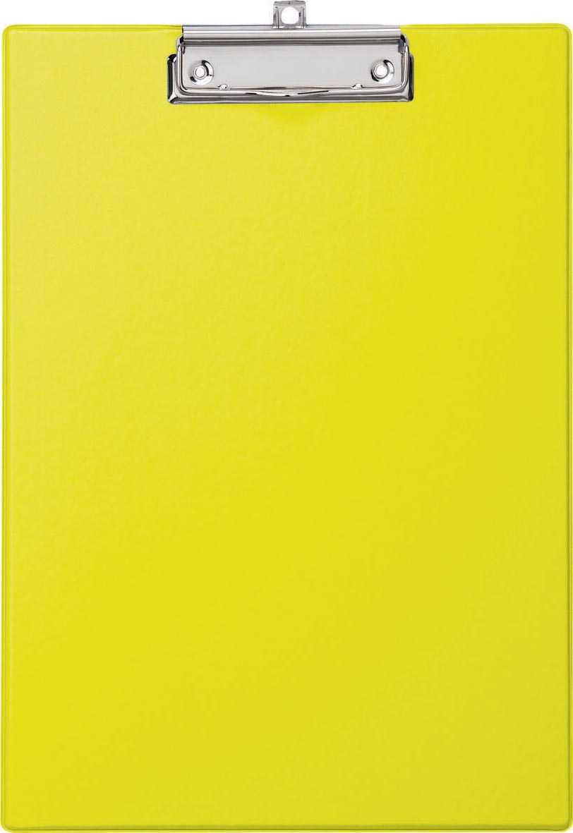 MAUL klemplaat pvc A4 staand geel MAUL klemplaat pvc A4 staand geel