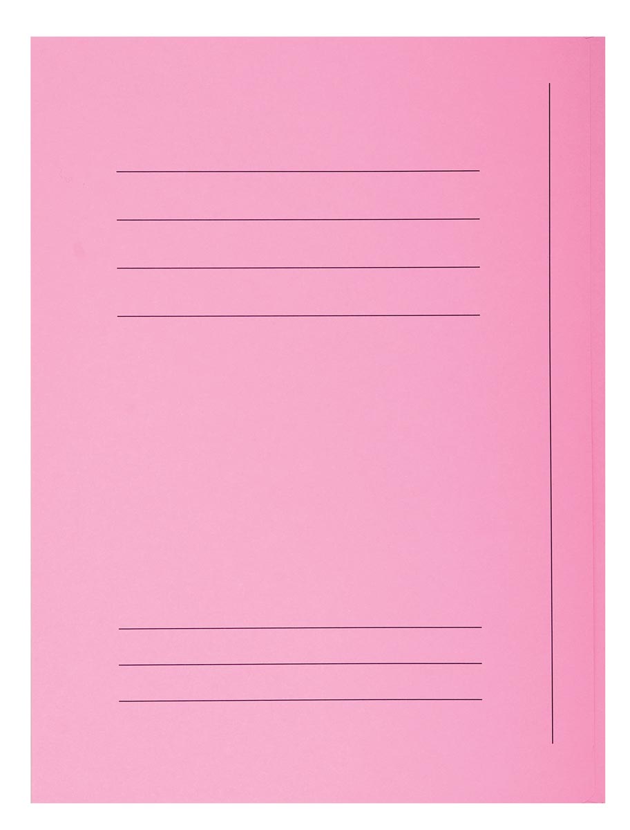 Exacompta Dossiermap Super 210 Met 3 Kleppen Roze huismerk kopen in de aanbieding