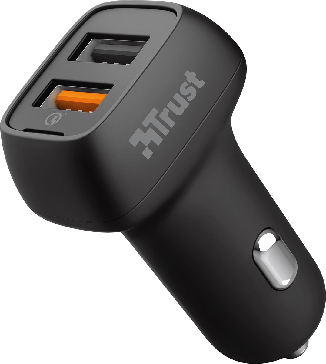 Trust Qmax 30 W ultrasnelle autolader, met 2 USB poorten Trust Qmax 30 W ultrasnelle autolader, met 2 USB poorten