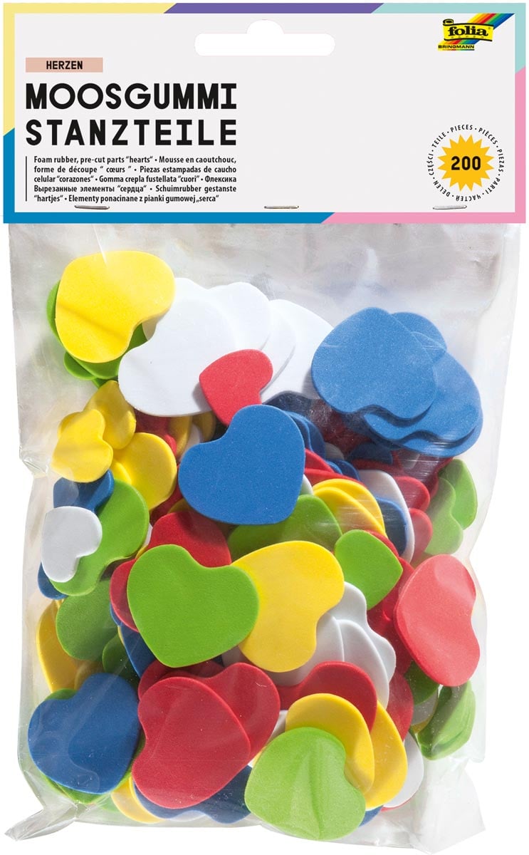 Folia mosgummi figuren harten afbeelding