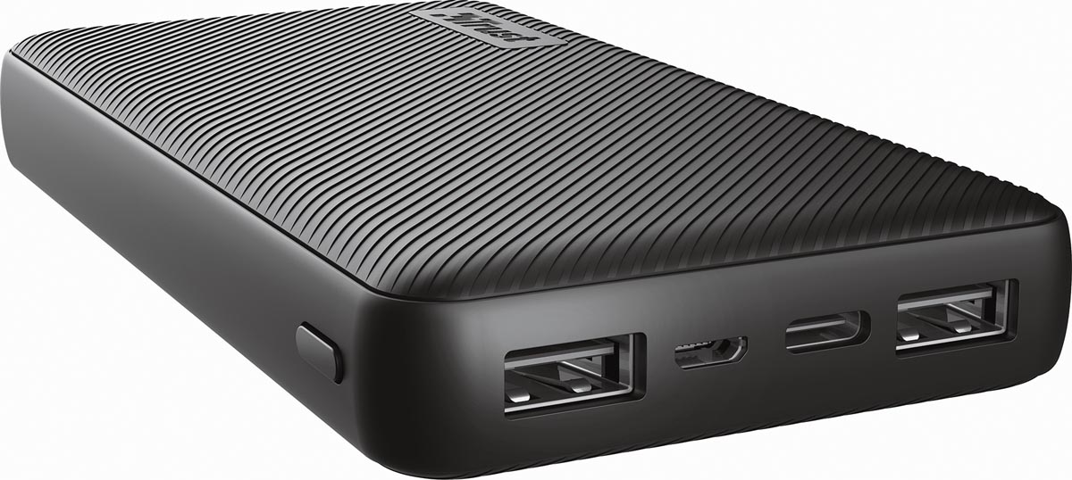 Trust Primo compacte powerbank, 15.000 mAh, zwart