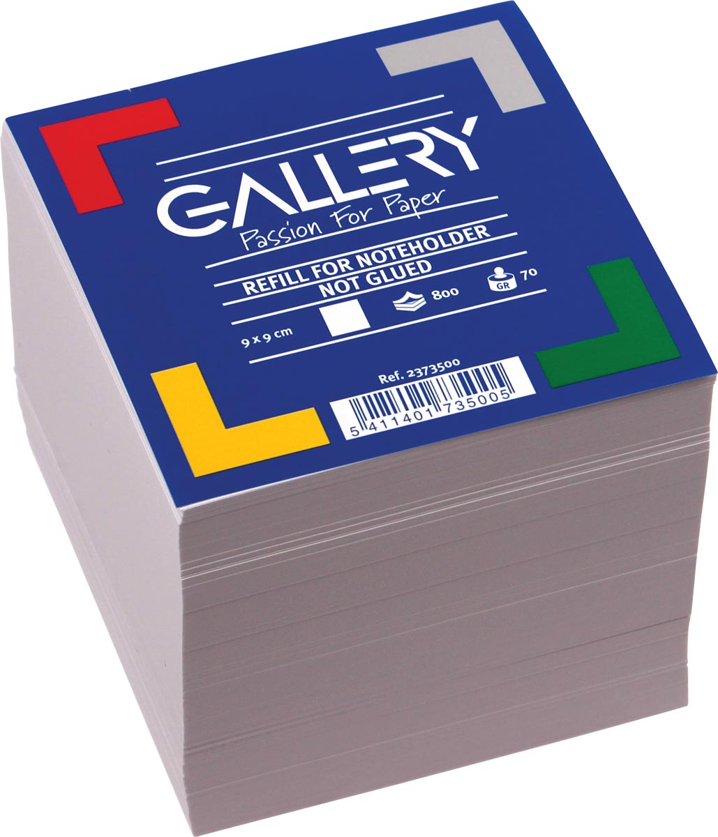 Gallery vulling memokubus, ft 9 x 9 cm, 800 blaadjes afbeelding