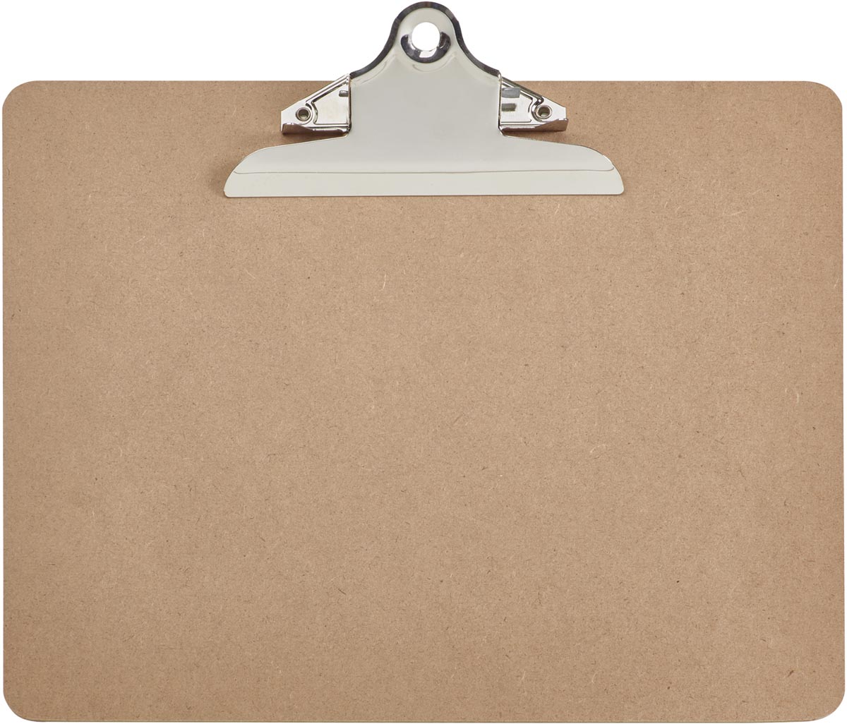 MAUL klemplaat Classic, hardboard karton, A4 liggend, bruin afbeelding