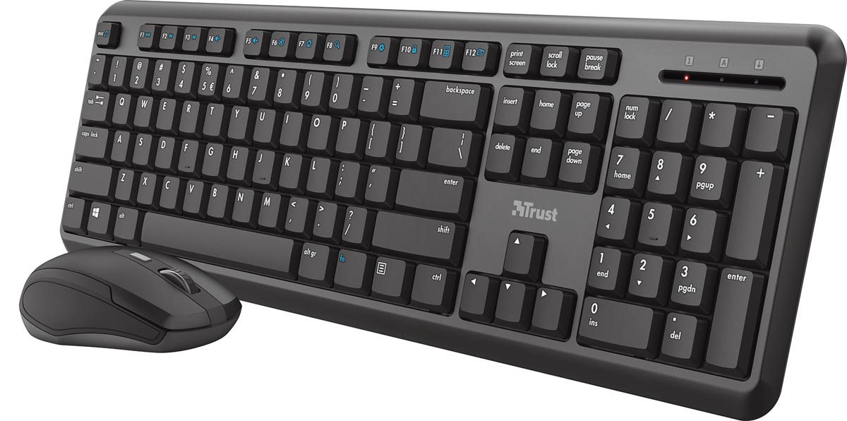 Trust Ody draadloos stil toetsenbord en muis, qwerty