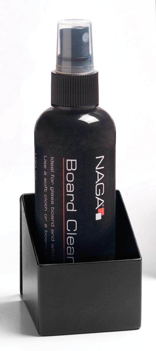 Naga reiniginspray met houder voor whiteboards.