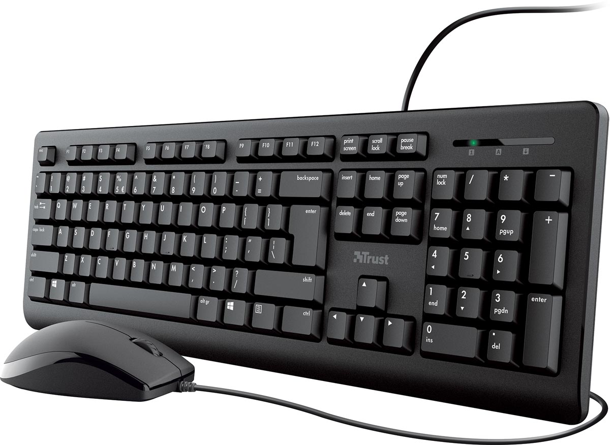 Trust Primo toetsenbord en muis, azerty afbeelding