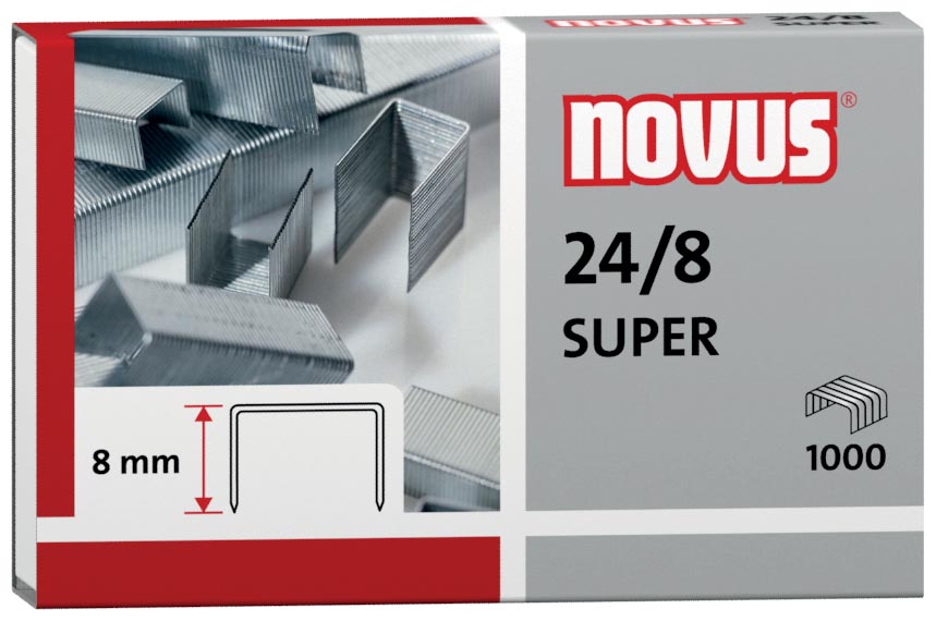 Novus nietjes 24/8, doos van 1000 stuks afbeelding