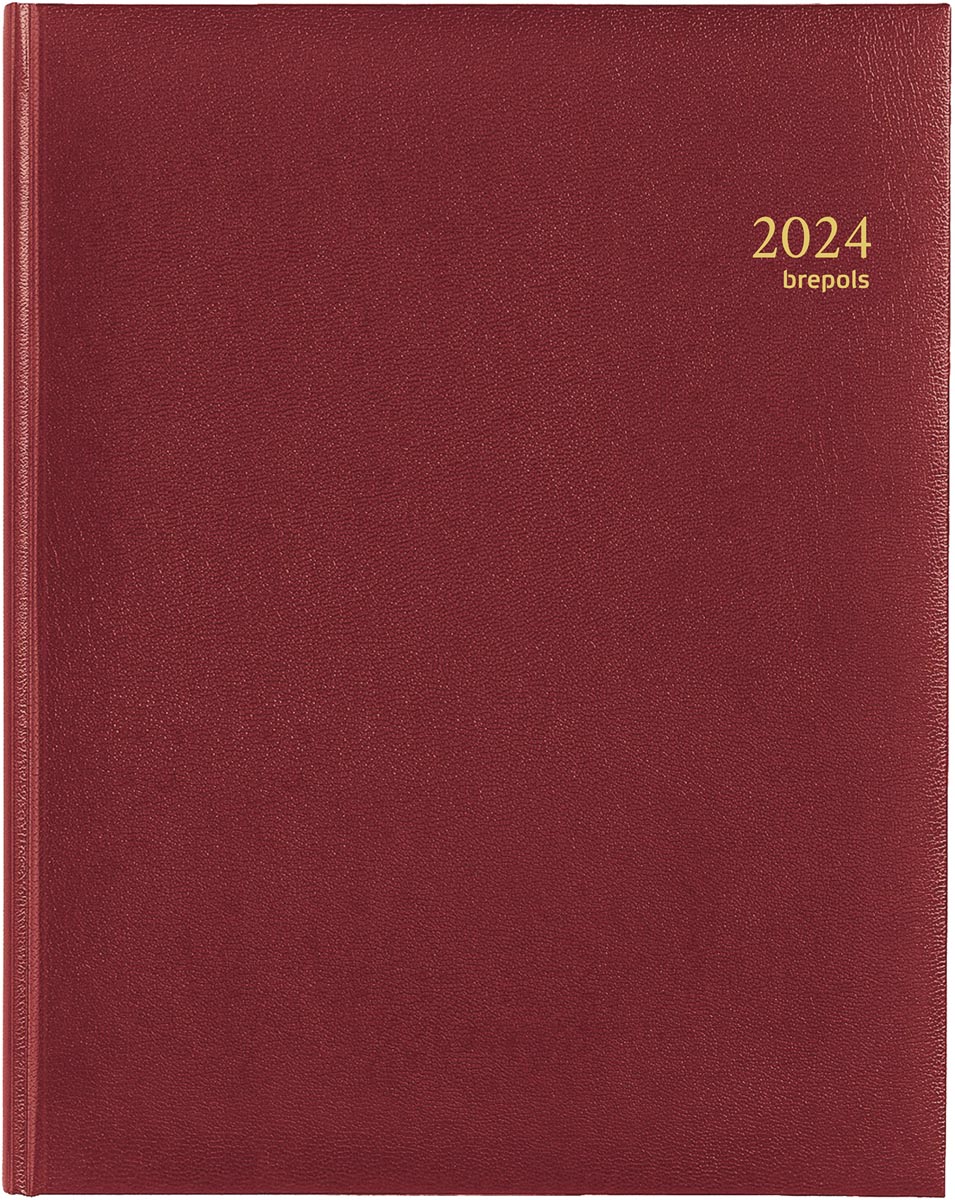 Brepols agenda Concorde Lima 6-talig, bordeaux, 2024 Brepols agenda Concorde Lima 6-talig, bordeaux, 2024
