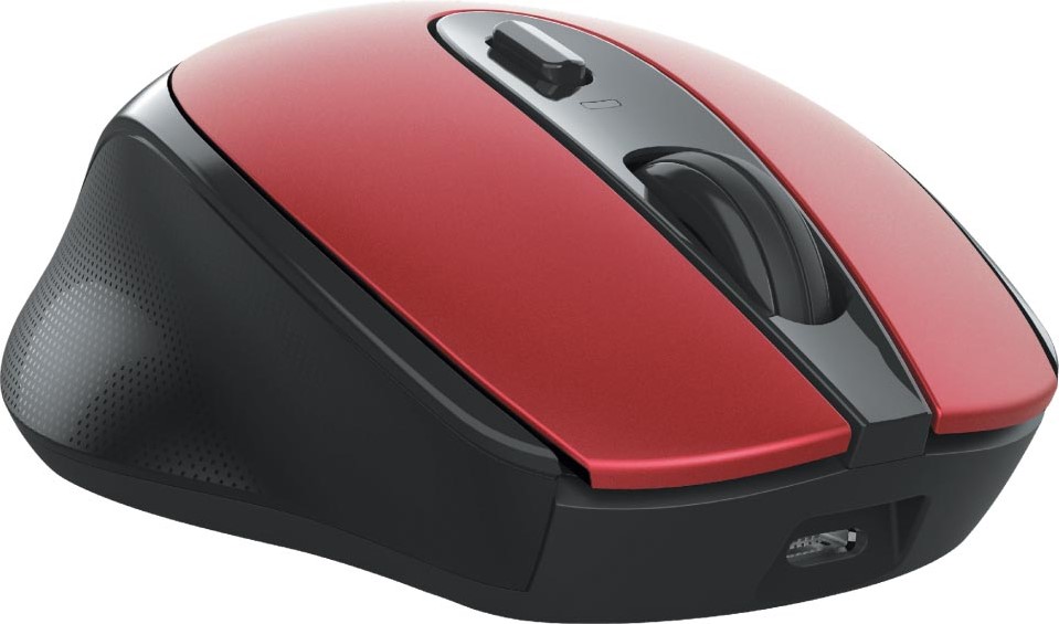 Trust souris sans fil rechargeable Zaya, rouge bij VindiQ Office