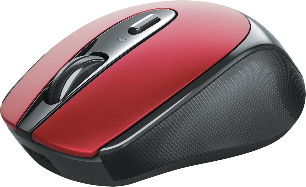 Trust oplaadbare draadloze muis Zaya, rood