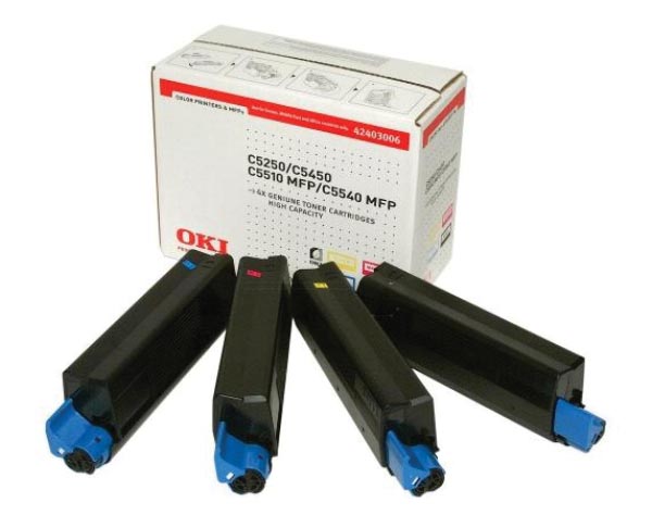Oki Toner Value-Kit (Bk,C,M,Y) - 5000 pagina's - 42403006