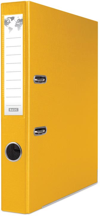 OFFICE products ordner voor A4, PP, rug van 5 cm, geel